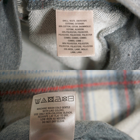 Anthro Saturday Sunday Plaid Front Sweatshirt - Picture 4 of 4